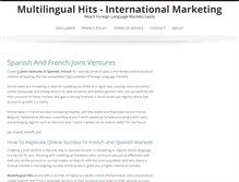 Tablet Screenshot of multilingualhits.com